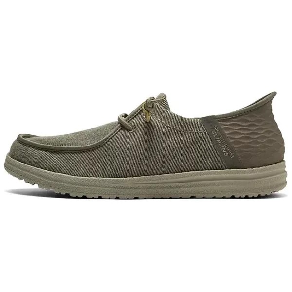 Мужские туфли из США Canvas, мужские, низкие, коричневые Skechers