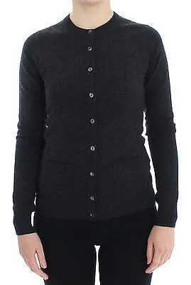 DOLCE - GABBANA Серый шерстяной свитер на пуговицах, топ IT38 / US4 / S Рекомендуемая розничная цена 1100 долларов США
