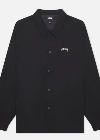 Мужская куртка ветровка Stussy Classic Embroidered Coach, цвет чёрный, размер M