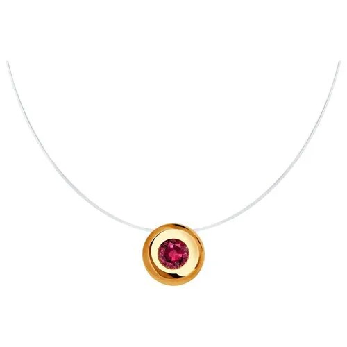 Колье Diamant из золота с рубином 51-270-01196-1, размер 42 см