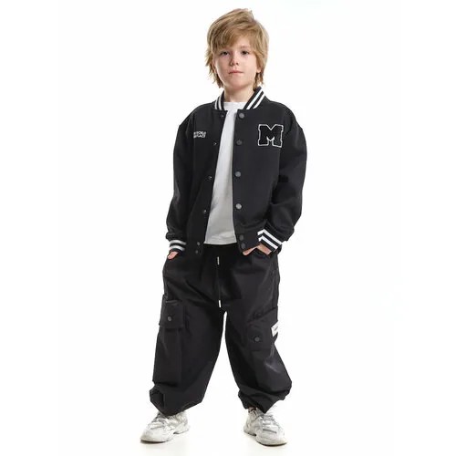 Бомбер Mini Maxi, размер 134, черный