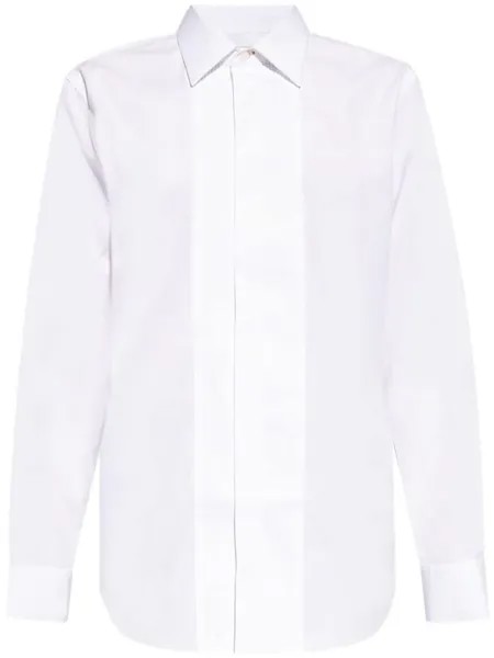 Paul Smith хлопковая рубашка с длинным рукавом, белый