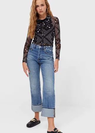 Stradivarius Рубашка Из Прозрачной Ткани Жженый M