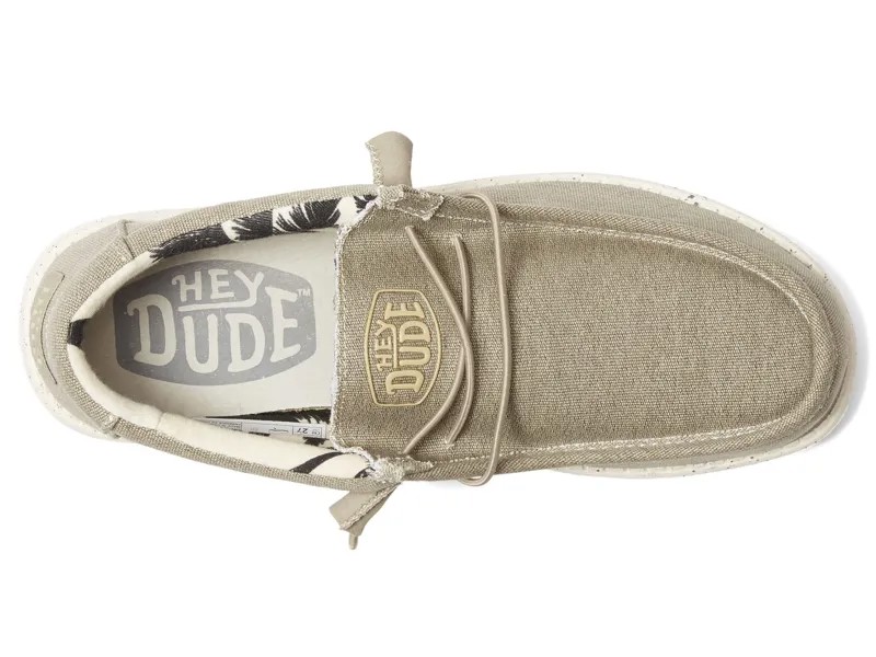 Лоферы Hey Dude Wally Stretch Canvas Slip-On Casual Shoes, бежевый