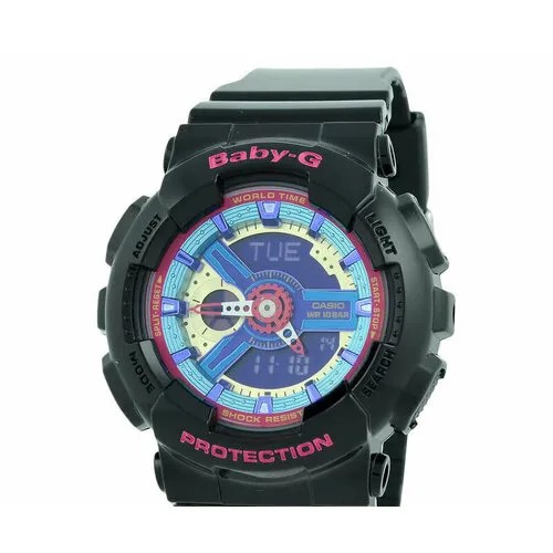Наручные часы CASIO Baby-G BA-112-1A, черный, розовый