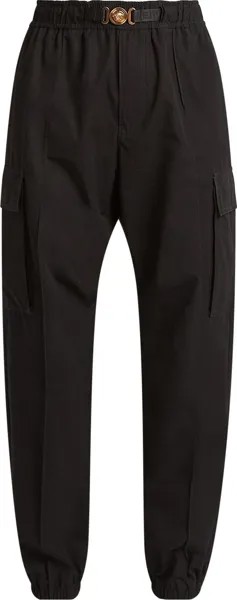 Брюки Versace Poplin Pants 'Black', черный