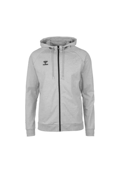 HmlMOVE GRID ХЛОПКОВАЯ куртка на молнии с капюшоном мужская hummel, цвет Grau/Schwarz