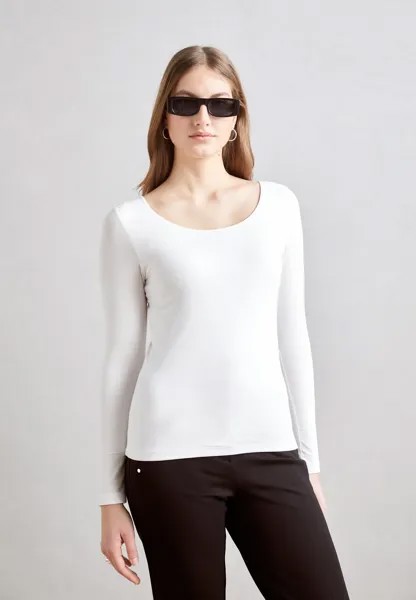 Топ с длинными рукавами LONG SLEEVE WIDE BALLERINA DOUBLE LAYERED BODY Marc O'Polo, цвет white