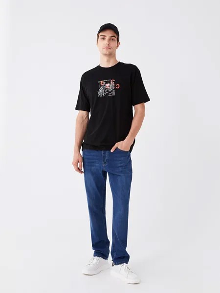 779 Мужские джинсовые брюки стандартного кроя LCW ECO, средний тон индиго родео