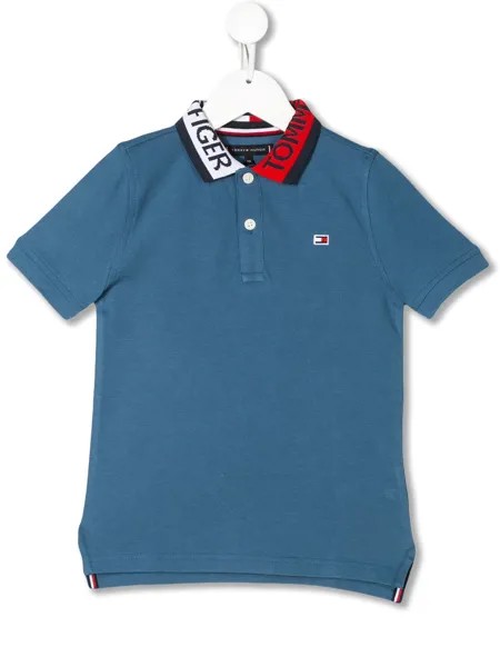 Tommy Hilfiger Junior рубашка поло с логотипом на воротнике