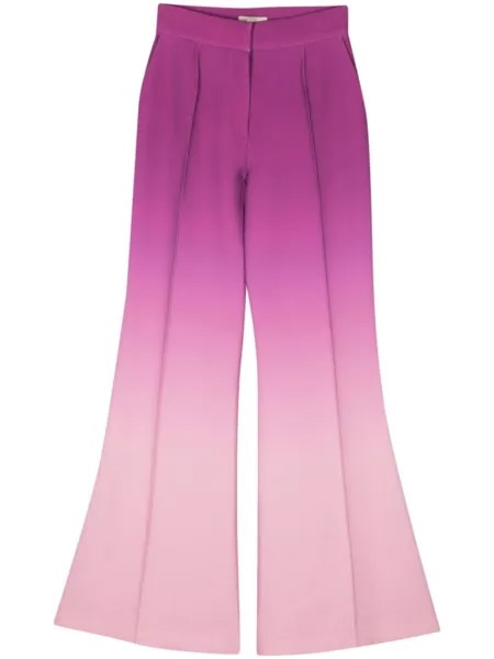 Elie Saab брюки с эффектом омбре, фиолетовый