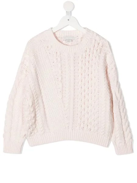 Stella McCartney Kids джемпер фактурной вязки