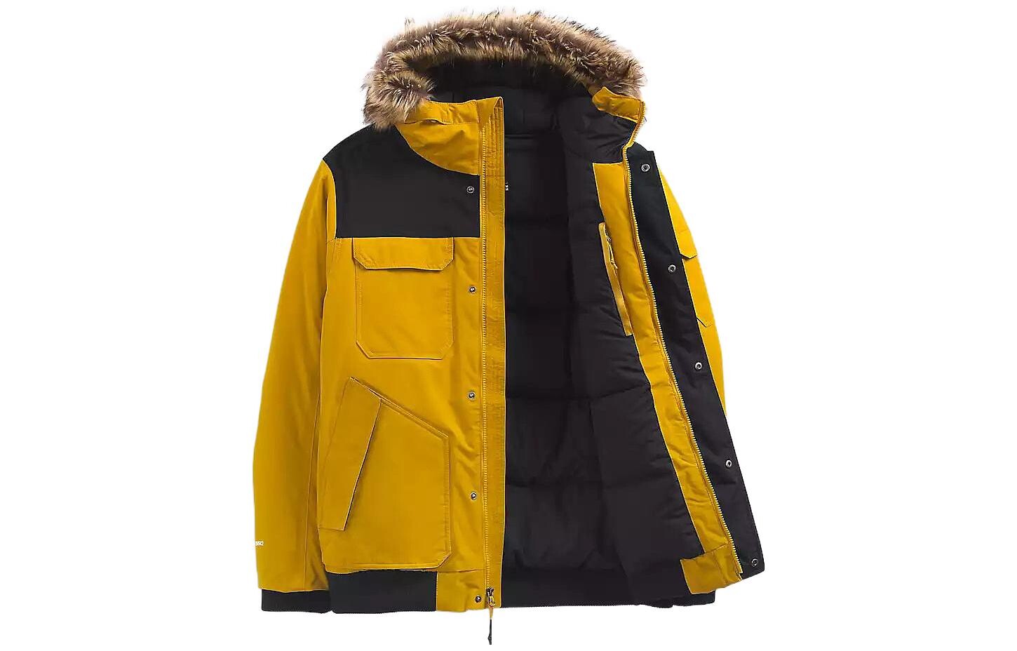 Пуховик мужской желтый The North Face, желтый