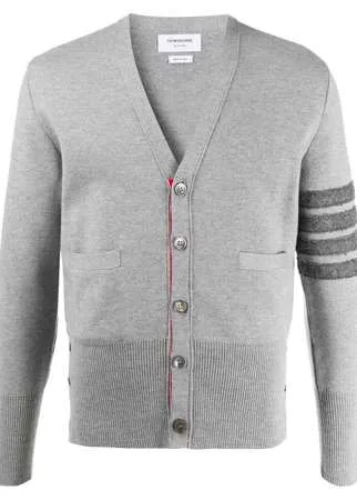 Thom Browne кардиган Shetland с V-образным вырезом и полосками 4-Bar