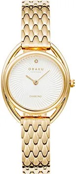 Fashion наручные  женские часы Obaku V286LXGISG. Коллекция Diamond