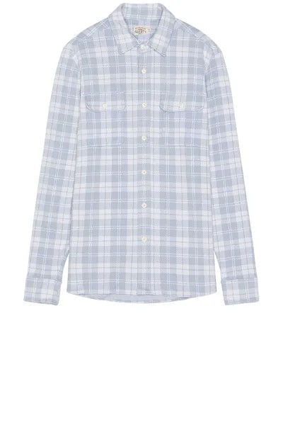 Свитер Faherty Legend Shirt, цвет Steel Heather Plaid