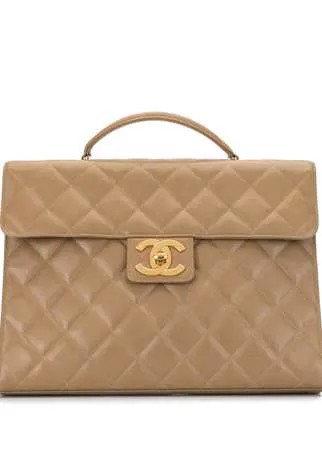 Chanel Pre-Owned стеганый портфель 1995-го года