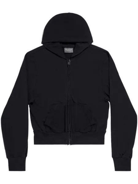 Худи на молнии Balenciaga, черный