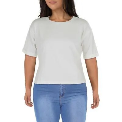 Женская укороченная футболка с круглым вырезом Eileen Fisher Plus BHFO 5253