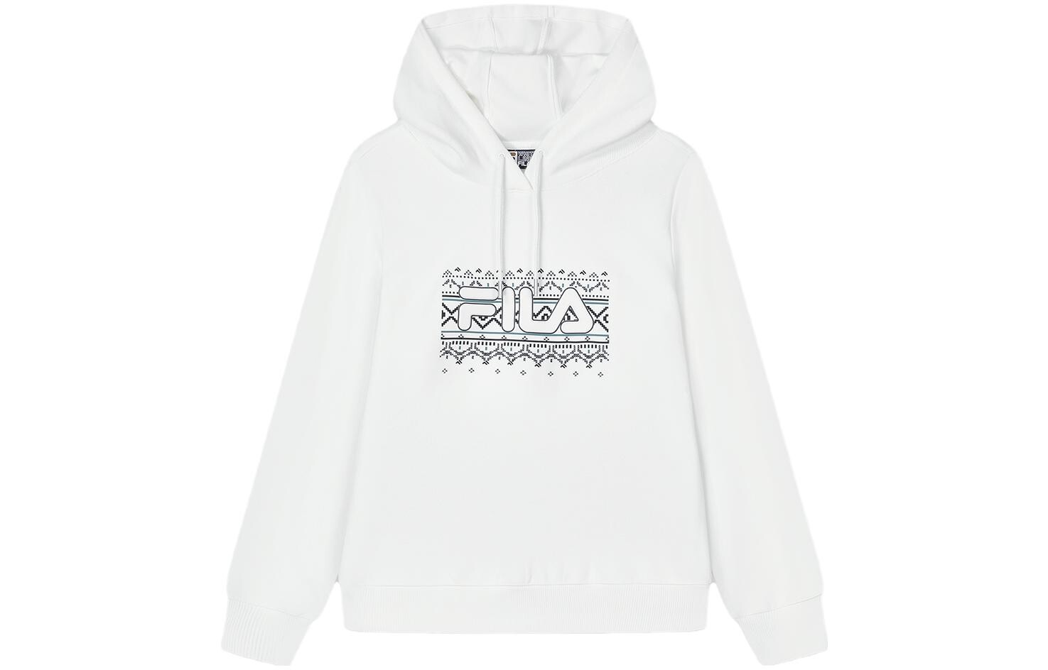 Свитшот женский Cloud White/Bliss Pink/Green Fila