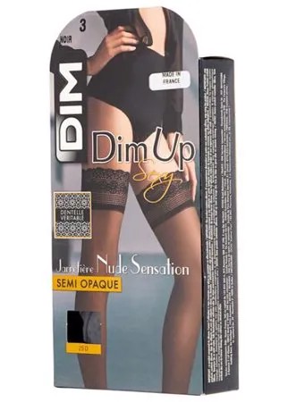 Чулки DIM Dim Up Nude Sensation Semi Opaque 25 den, размер 3, noir (черный)