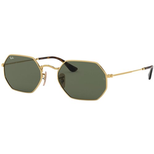 Солнцезащитные очки Ray-Ban Ray-Ban RB 3556N 001, золотой, зеленый