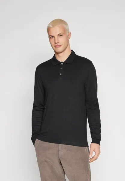 Топ с длинными рукавами LONG-SLEEVE POLO Abercrombie & Fitch, черный