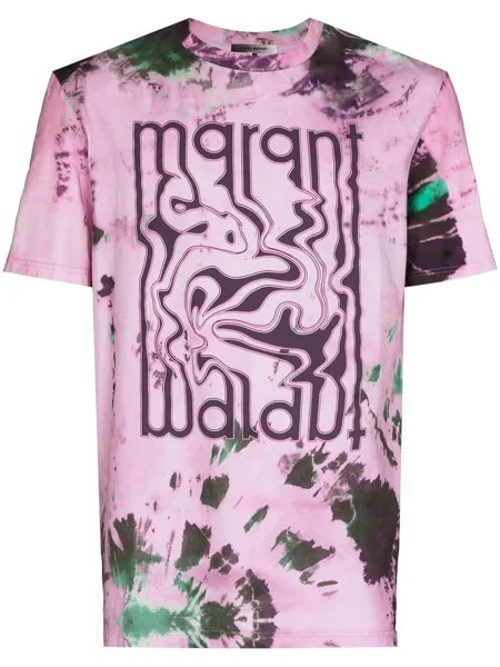 Isabel Marant Zeno tie-dye logo T-shirt