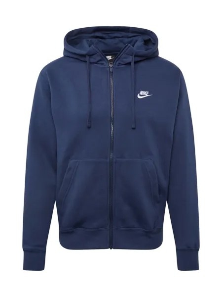 Худи на молнии Nike Sportswear CLUB FLEECE, темно-синий