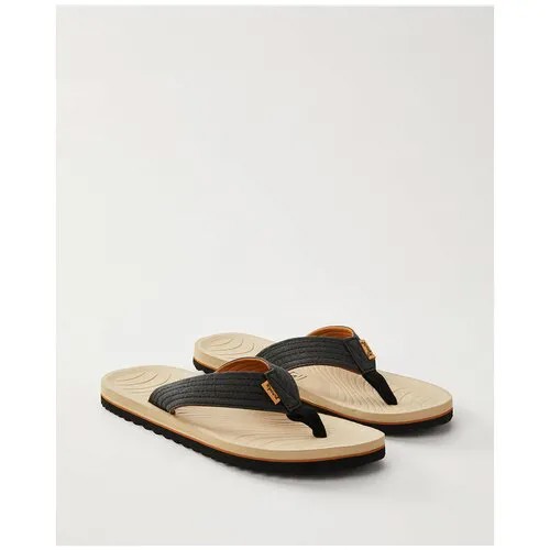 Шлепанцы Rip Curl DBAH ECO OPEN TOE, Пол Мужской, цвет 5140 BLACK/TAN, размер 8/41