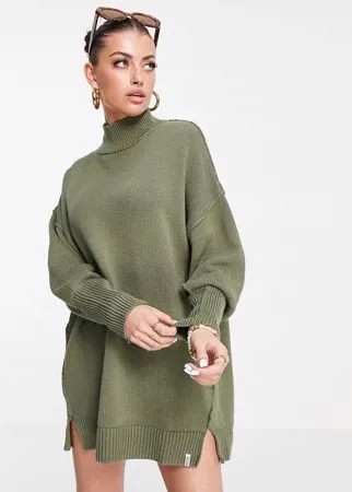 Пляжное платье-джемпер цвета хаки Rhythm-Зеленый цвет
