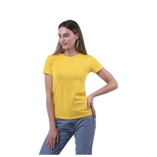 Женская футболка SERGIO DALLINI с коротким рукавом и круглым вырезом SDT651-6-S Желтый
