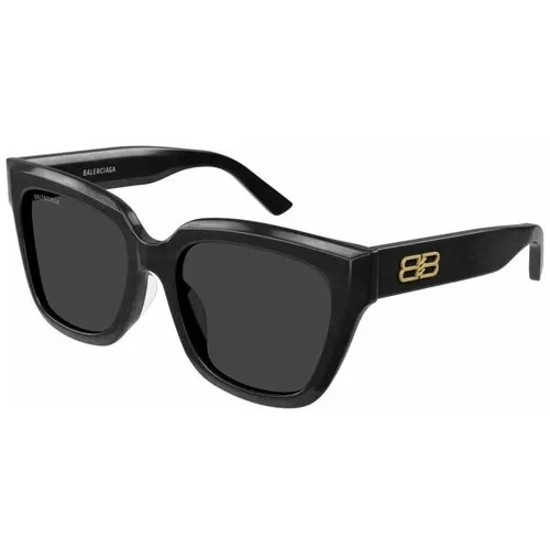 Солнцезащитные очки BALENCIAGA BB0237SA 001, прямоугольные, для женщин, черный