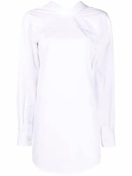 Viktor & Rolf платье-рубашка Back-To-Front, белый