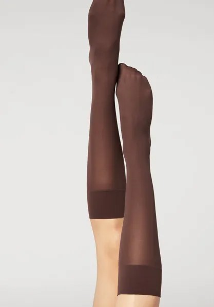 Носки до колена Calzedonia, темно коричневый