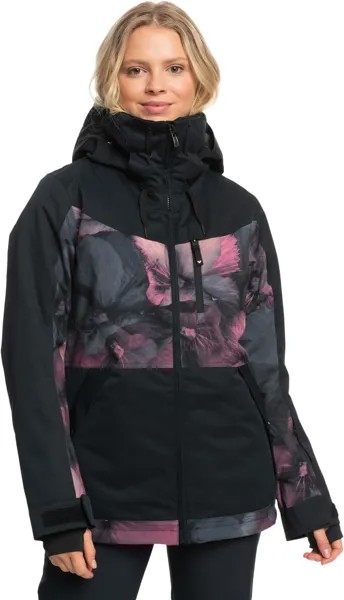 Куртка Presence Parka Snow Jacket Roxy, цвет True Black Pansy Pansy