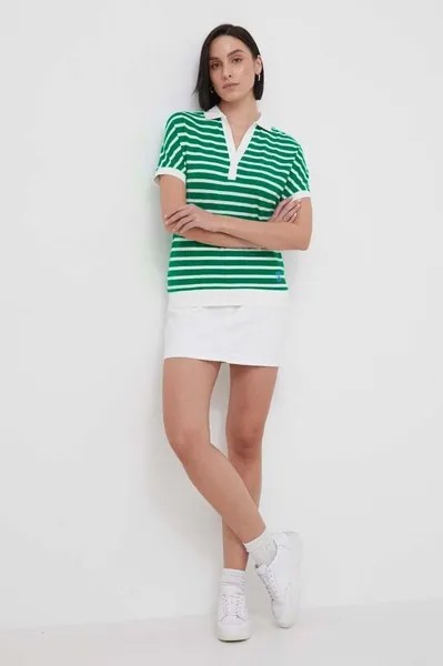 Поло Tommy Hilfiger, зеленый