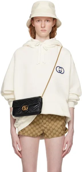 Белая толстовка с капюшоном Gucci Interlocking G