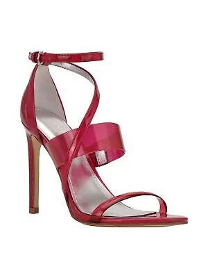 GUESS Женские розовые прозрачные босоножки на каблуке Felecia Minmond Stiletto 8 M