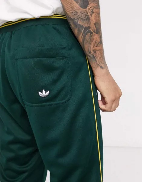 Зеленые премиум-джоггеры adidas Originals-Зеленый