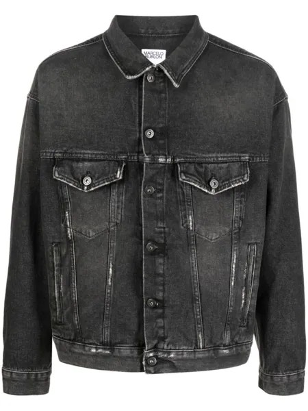 Джинсовая куртка с кисточками Marcelo Burlon County of Milan, черный