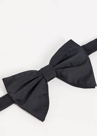 Атласный галстук-бабочка Devil`s Advocate-Черный цвет