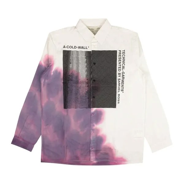 Рубашка A-Cold-Wall* Graphic Bruised Shirt 'White', белый