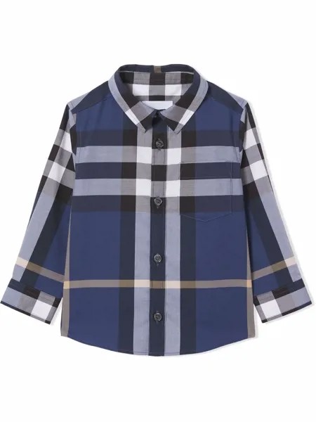 Burberry Kids рубашка в клетку