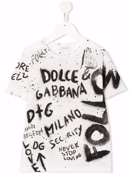 Dolce & Gabbana Kids футболка с логотипом