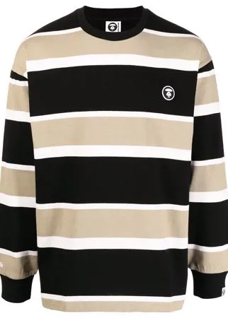 AAPE BY *A BATHING APE® футболка с нашивкой-логотипом