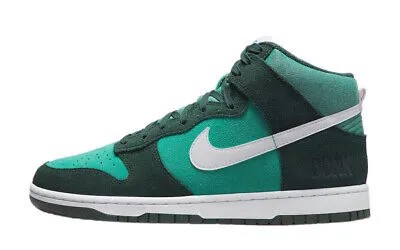 Мужские кроссовки Nike Dunk Hi Retro SE Pro, зеленые/бело-бирюзовые (DJ6152 300)