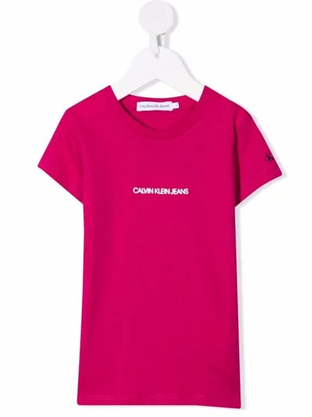 Calvin Klein Kids футболка из органического хлопка с логотипом