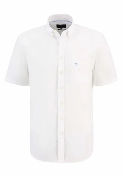 Рубашка FYNCH HATTON Solid Slub halbarm, белый