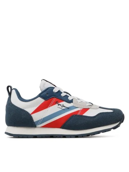 Кроссовки Foster Boy Print PBS30554 Pepe Jeans, синий/белый